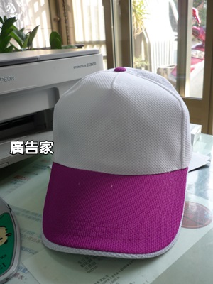 選舉帽廣告帽專家就是廣告家 白底紫色帽沿 高雅大方便宜美觀耐用